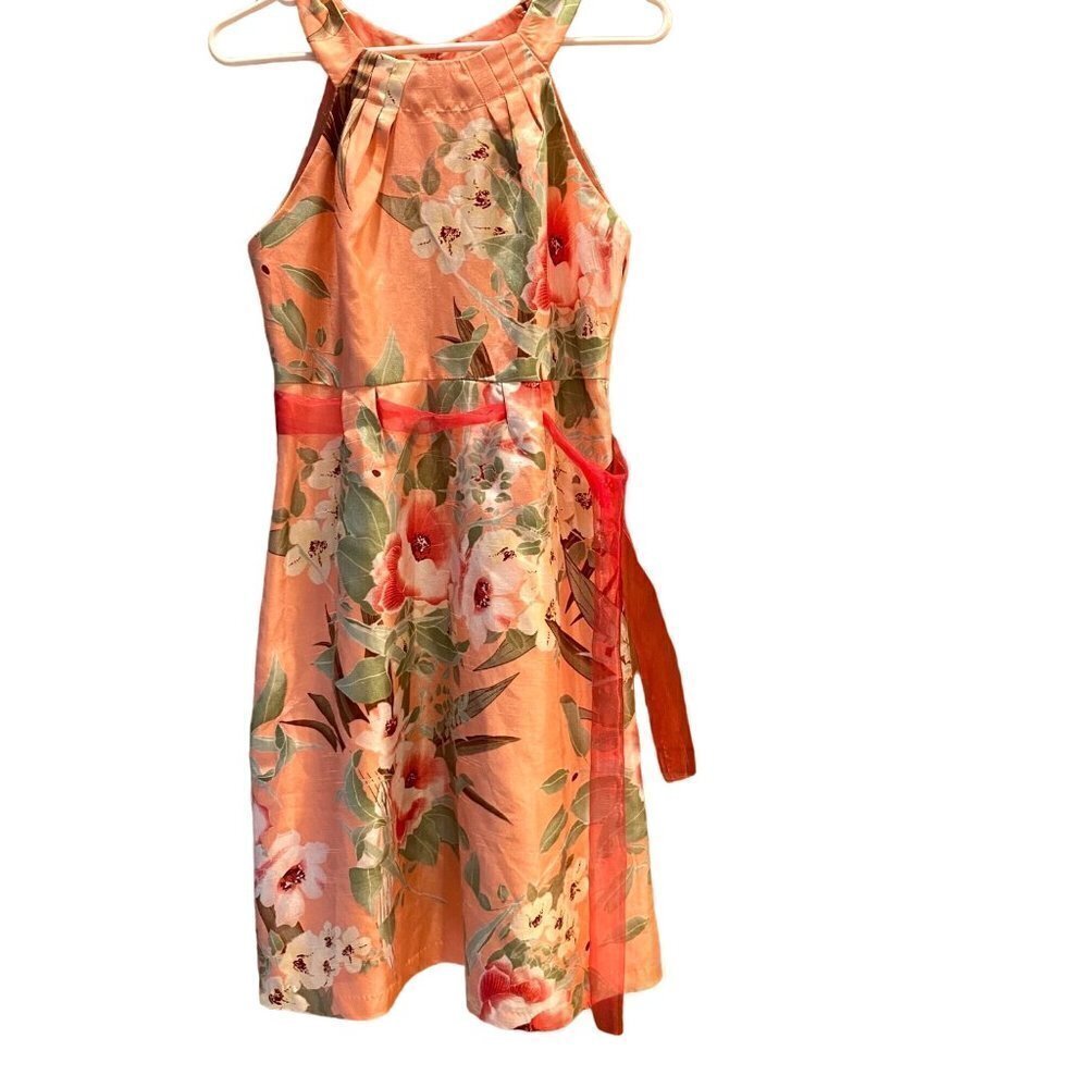 PERCEPTIONS New York Women’s Dress Size 6  Coral / Pink Floral